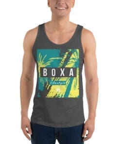 BOXA Yellow Palms – Cotton Tank Top