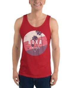 BOXA Red Sunset – Cotton Tank Top