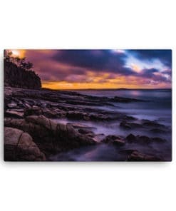 Noosa Heads Rock Sunset - Canvas