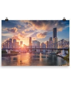 Brisbane Story Bridge Sunset – Poster