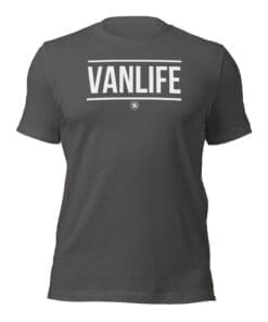 VANLIFE Tshirt Front asphalt Grey
