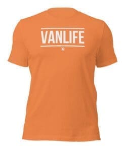 VANLIFE Tshirt Front Burt Orange