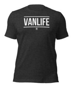 VANLIFE Tshirt Front Dark Grey Heather