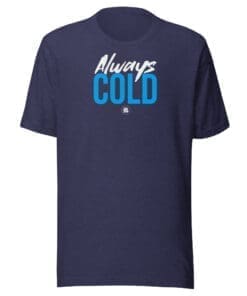 Always Cold t-shirt heather midnight navy-front